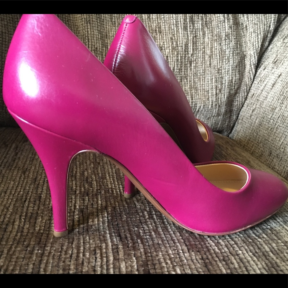 J Crew Italian leather high heels (NWOT)